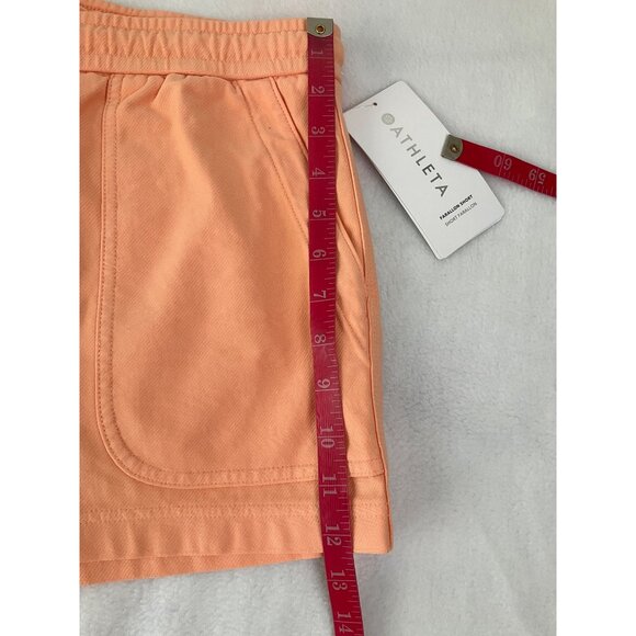 Athleta Farallon Active Elastic Waist Shorts Size Large (12), Orange NEW - Picture 5 of 7